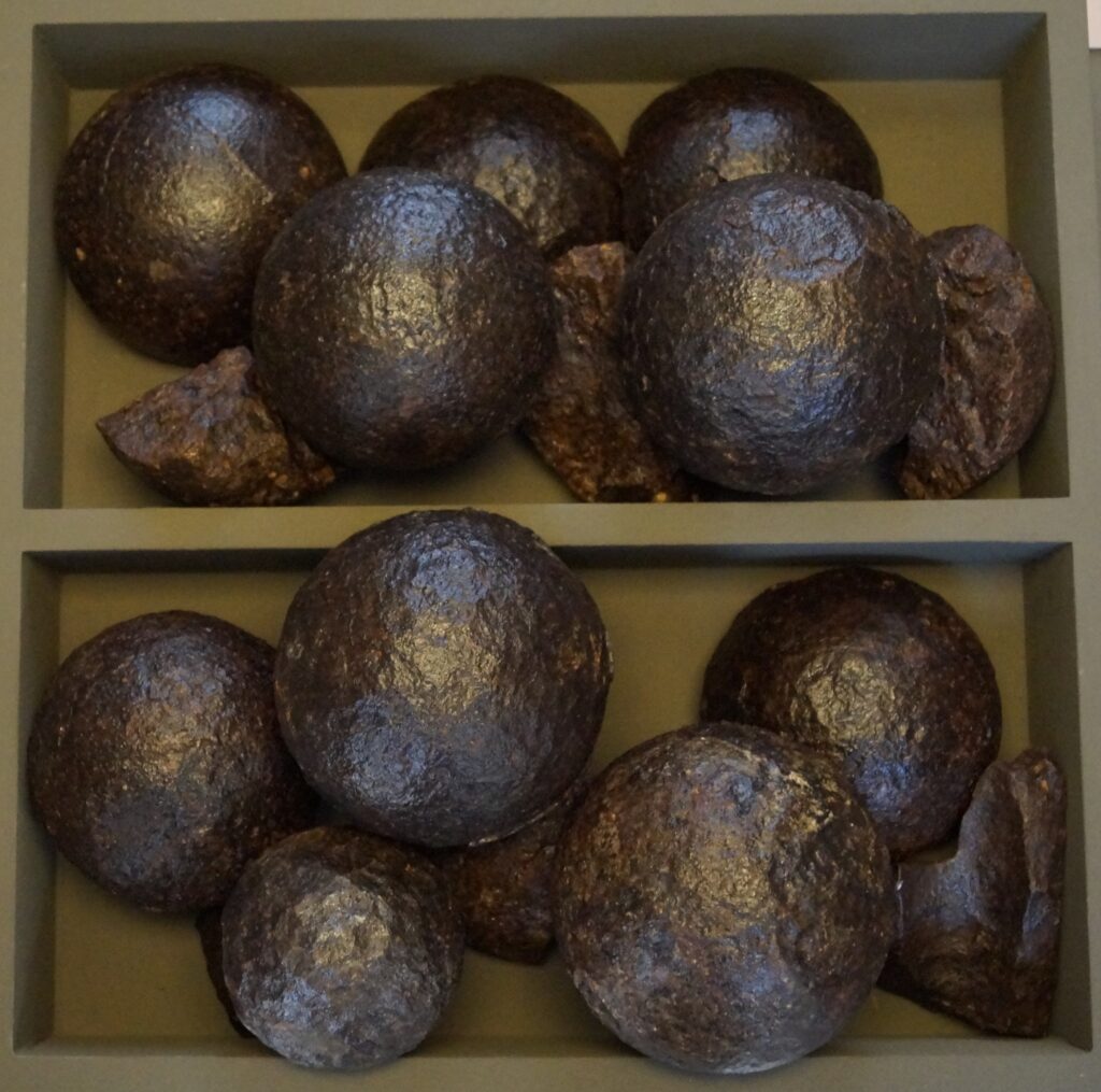Cannonballs from Chlemoutsi