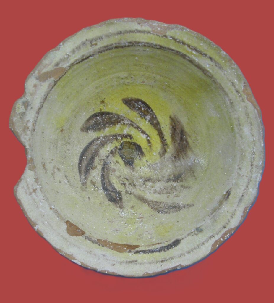 Small glazed ceramic dish